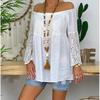 Ethnic Vintage Wooden Beaded Sweater Chain Necklace Natural Stone Charms Handmade Tassel Women Beach Dresses Accessory Gifts