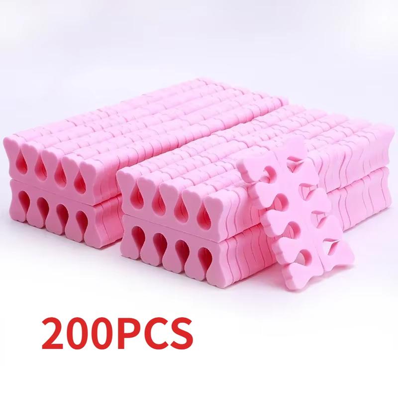 100PCS/200PCS Nail Art Toe Separators Fingers Foots Sponge Soft UV Gel Polish Beauty Manicure Pedicure Pack Nail Tools Kits