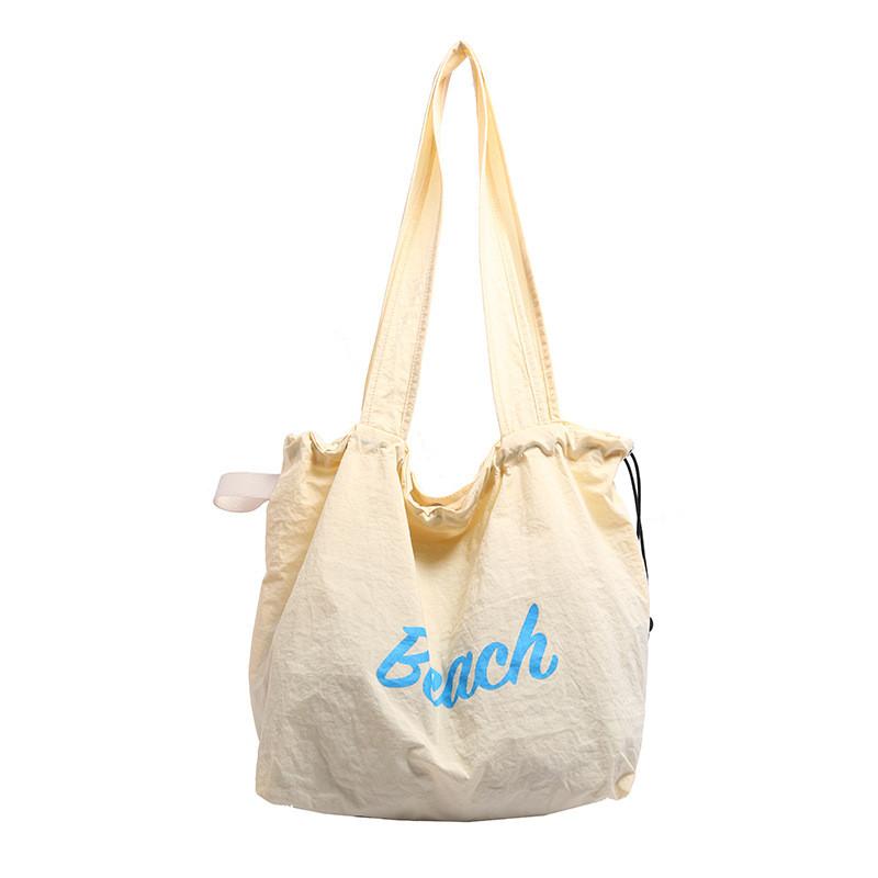 Korean Style Candy Color Canvas Tote With Zipper Closure For Casual Outfits