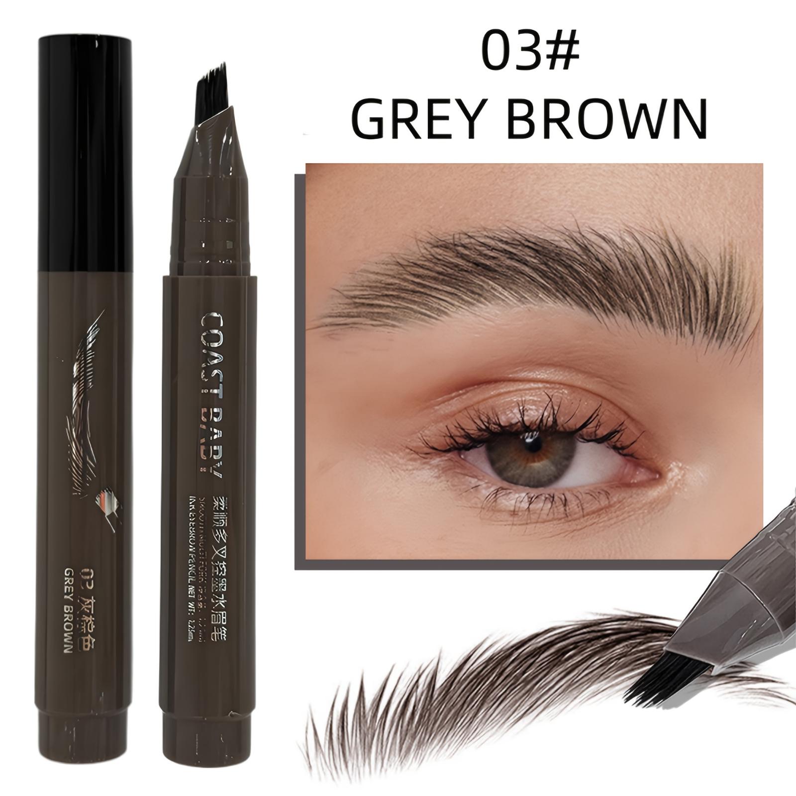 

Smooth Multi Fork Brush Head Ink Eyebrow Pencil(1.25ml) One Size коричневий