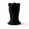 Woolen Knit Winter Balaclava Hat Solid Color Hooded Beanie  for 2-6 Y Boys and Girls