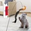 Newcomer Discount: Steel Wire Bird Bell Cat Teaser Rod with Replaceable Head for Interactive Play and Self-Amusement