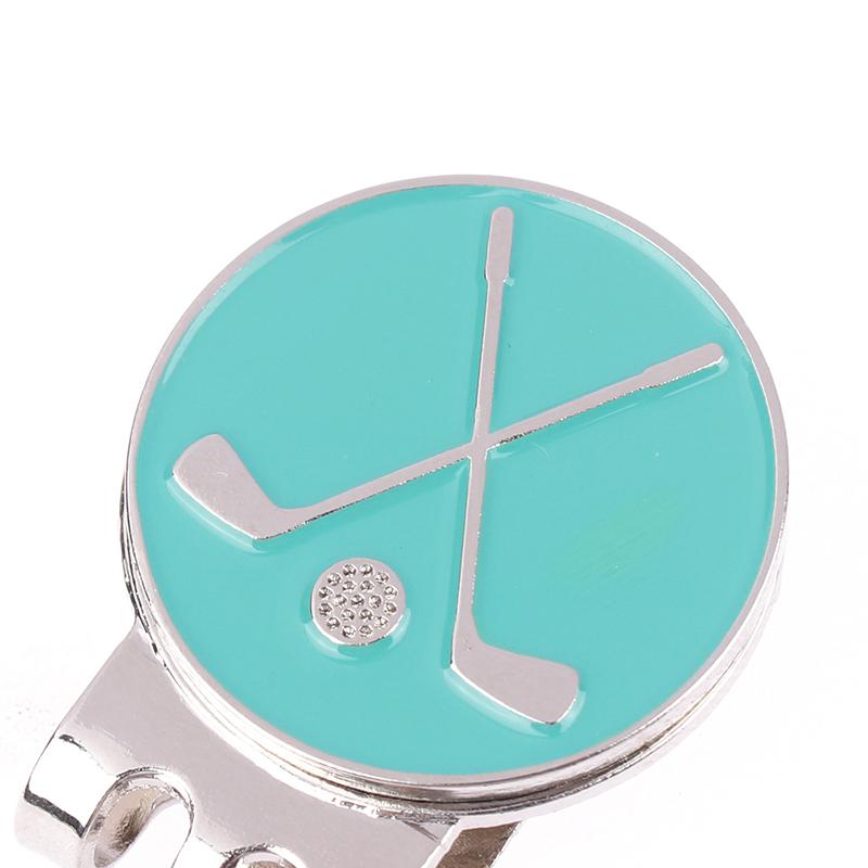 1Pc Golf Ball Marker Golf Hat Clip Magnetic Alloy Golf Ball Position Marker Removable Metal Hat Clip Accessories For Golfers