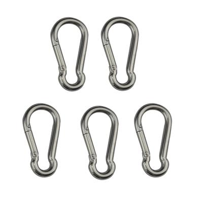 Carabiner Hook Marine Stainless Steel 50mm 60mm 70mm 80mm Length Large Heavy Duty Stainles Carabiner