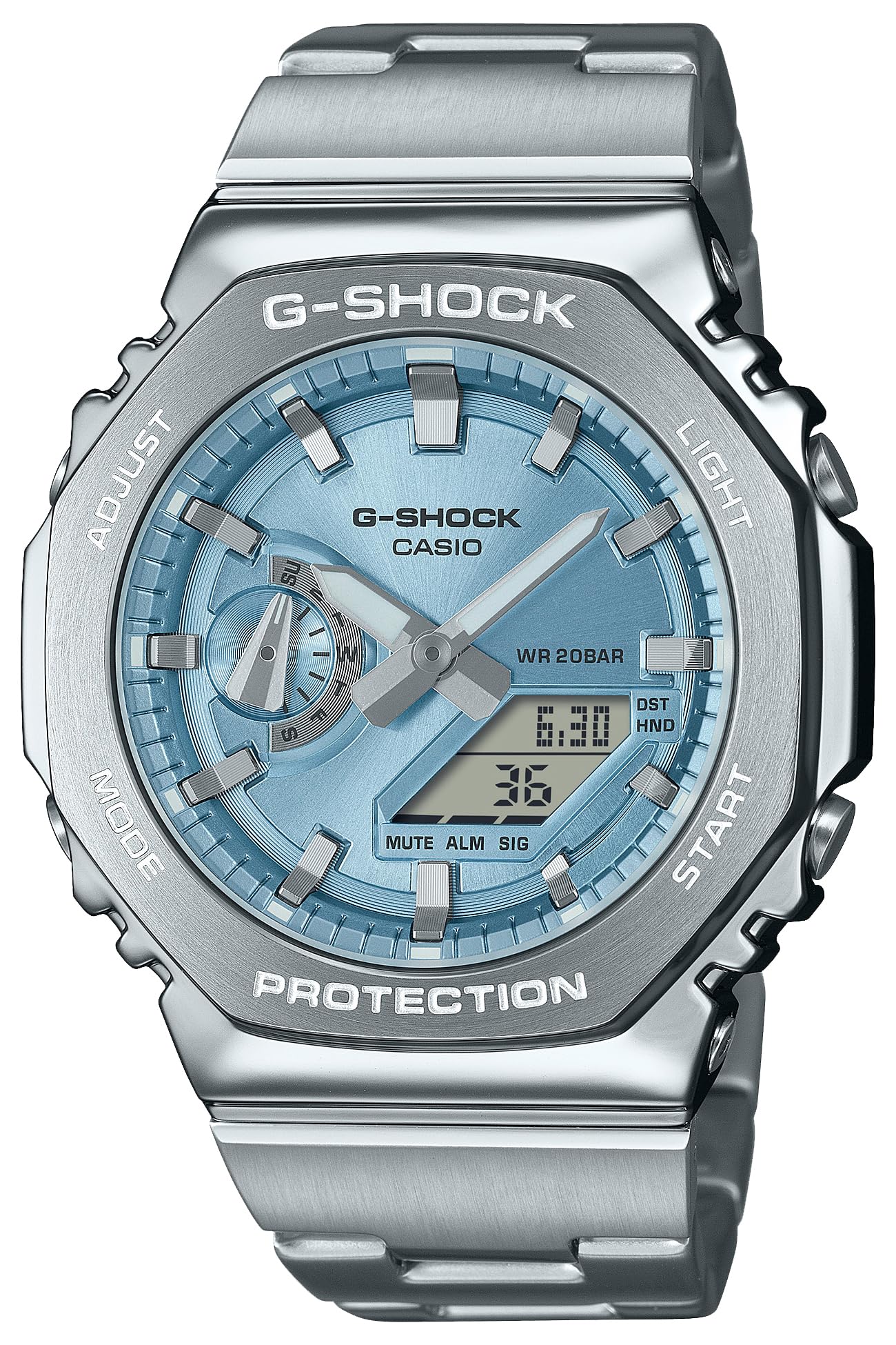 

Годинник Metal Bezel Band Model Silver [Casio] G-Shock [] GM-2110D-2AJF Чол. небо синє кольору