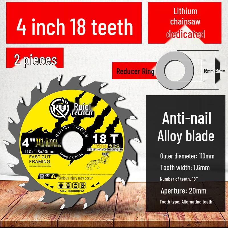 Woodworking Circular Saw Blade - 4 to 10 Inch for Angle Grinder & Hand Grinder