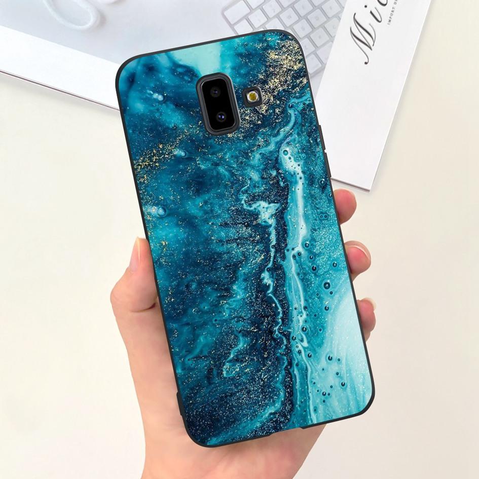 For Samsung Galaxy J4 J6 Plus 2018 Case Popular Flower Soft Silicone Phone Back Cover For Samsung J6Plus J4Plus J610F J415F Capa