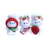 Cute Cartoon Plush Strawberry Rabbit Keychain Soft Stuffed Bunny Doll For Collectors