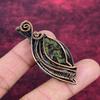 Dragon Bloodstone Pendant Genuine Gemstone Pendant Copper Wire Wrapped Jewelry