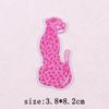 Pink Cartoon Embroidery Patch Iron On Patches For Clothing Flower Letters Patches On Clothes Sewing Fusible Patch Applique Decor