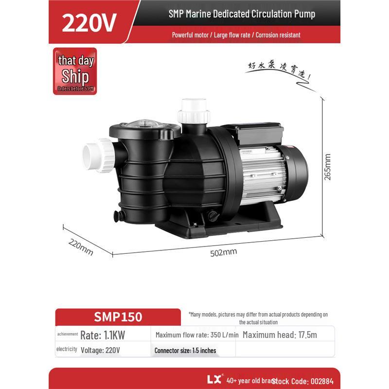 Lingxiao SMP Self-Priming Water Pump for Seafood Farms, Fish Ponds, and Pools