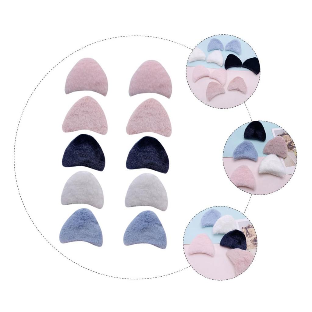 [POPETPOP] 10 Pieces Rabbit Ears Hair Accessories Animal Ear Headbands for Cat Hair