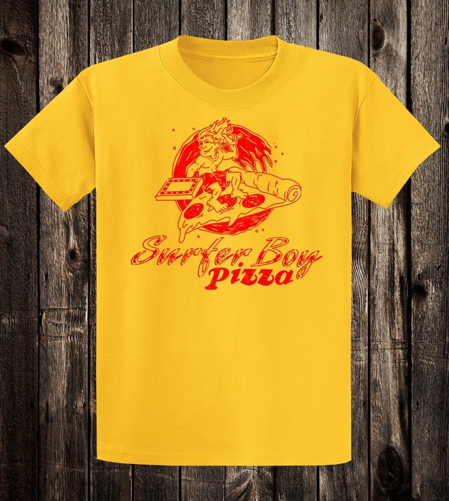 

Retro Tee T Shirt 100% Cotton 80 s Stranger Surfer Boy Pizza Things 4XL