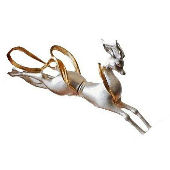 Retro 2025 Dunhuang Inspired Nine-Colored Deer Stud Earrings: Gold & Silver Two-Tone with S925 Silver Needle