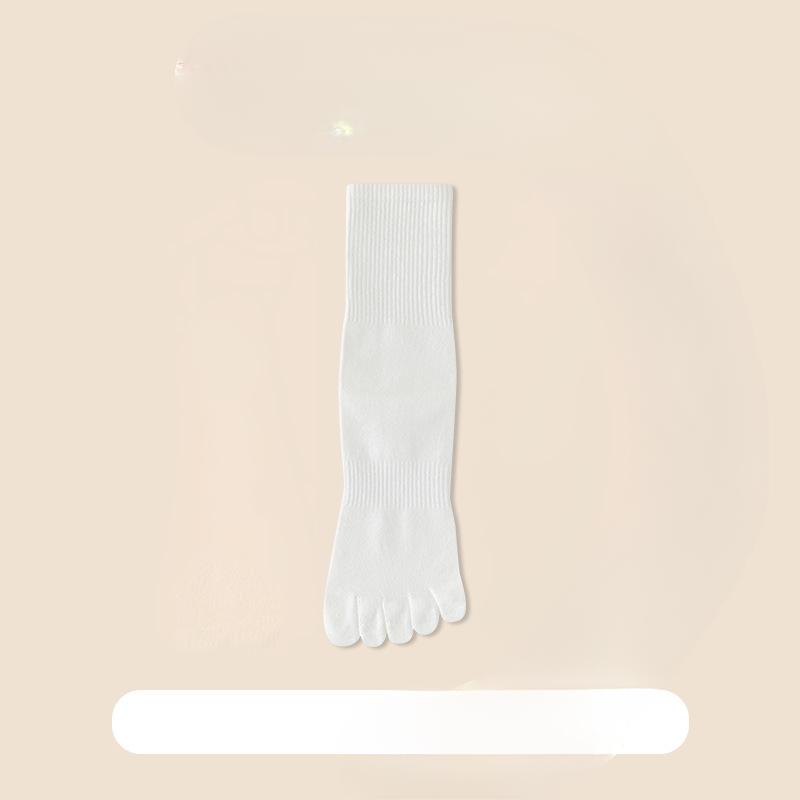 

Пятипалые носки для мужчин, хлопковые носки до середины икры для осени и зимы, влагопоглощающие длинные носки для спорта, носки с раздельным пальцем до икры 1 pair