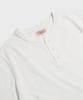 Ledeutoneido Vintage Cotton Short Sleeve Henley Tee Ivory