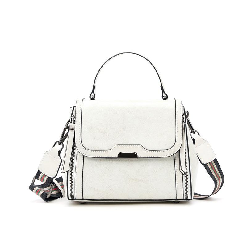 

Кожаные женские сумки, женские новые сумки-ведра, кожаные женские сумки, сумки-мессенджеры, сумки для поездок на работу, портативные сумки через плечо, женские 21*11*18 белый