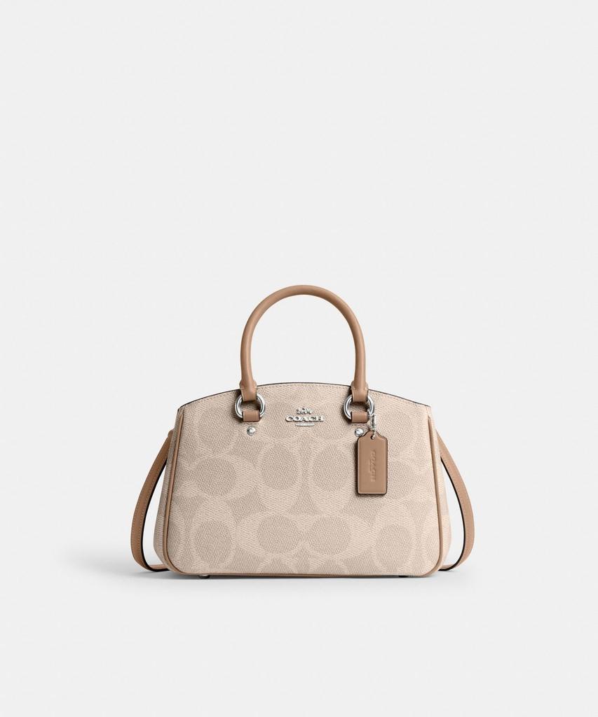 COACH OUTLET Savanna Kleine Tragetasche – Signature Canvas Beige