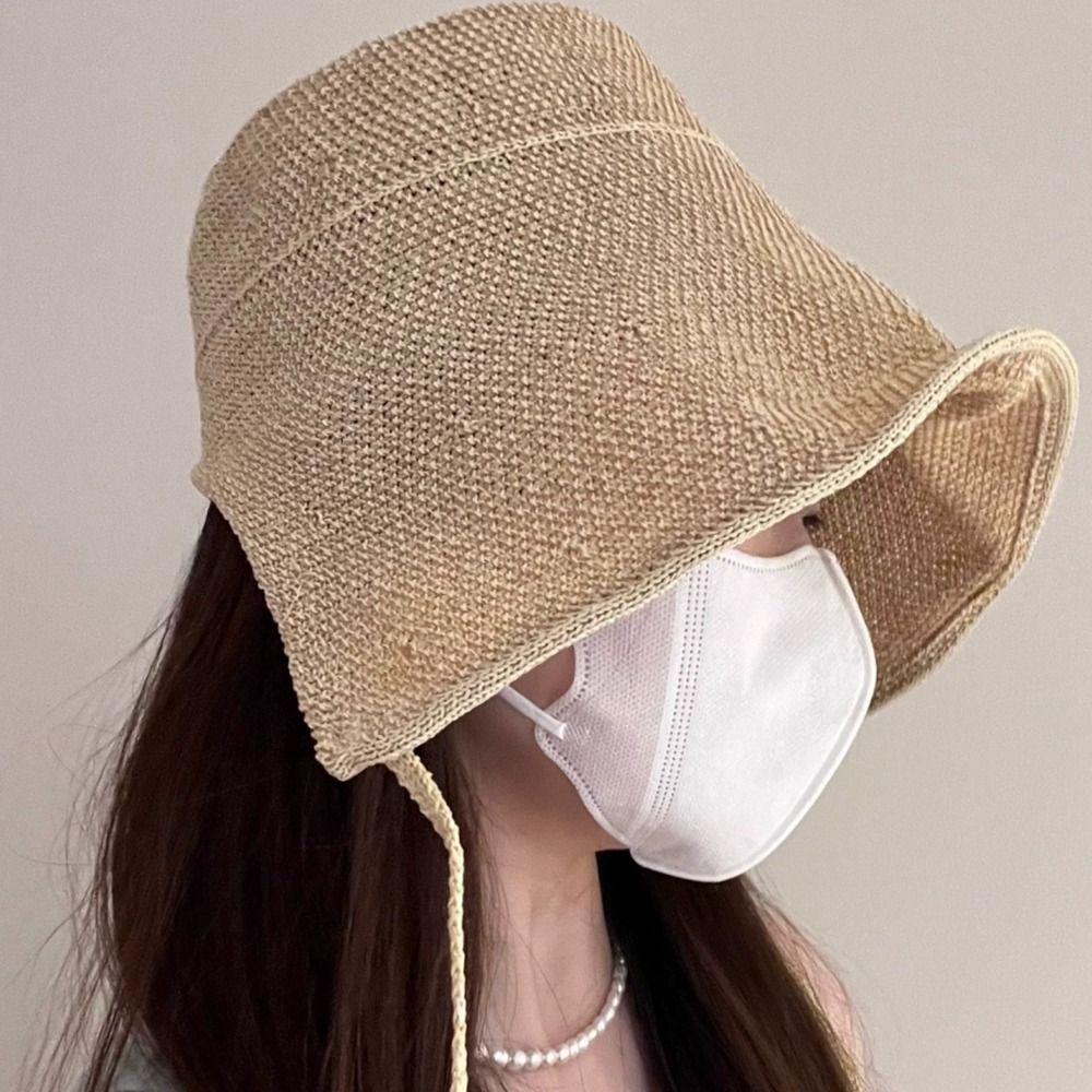 Sunshade Straw Hat Sunscreen Bucket Hat Basin Hats Sun Visor Hats Spring Summer Autumn