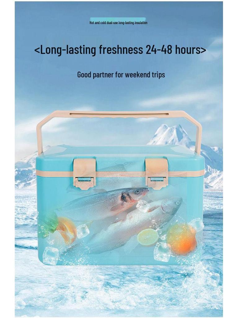 Sea Fishing Insulated Tackle Box with Oxygenator - Lightweight, Refrigerated, and Perfect for Live Shrimp.