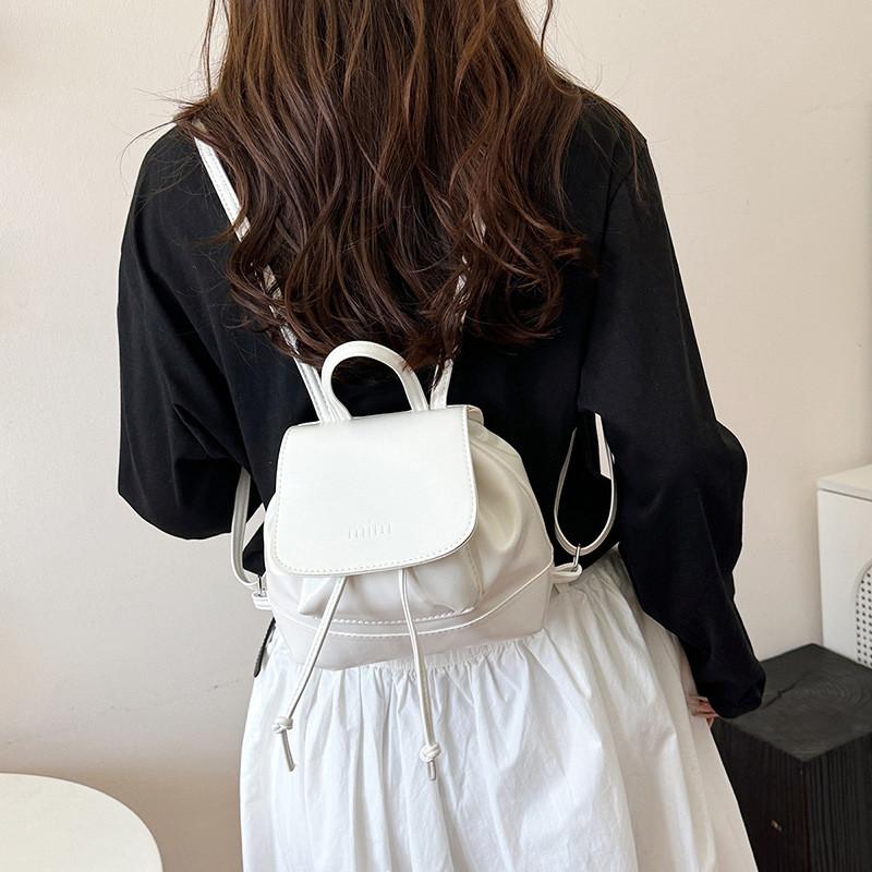 Pu Material Womens Fashion Casual Bucket Bag With Inner Pocket For Daily Use
