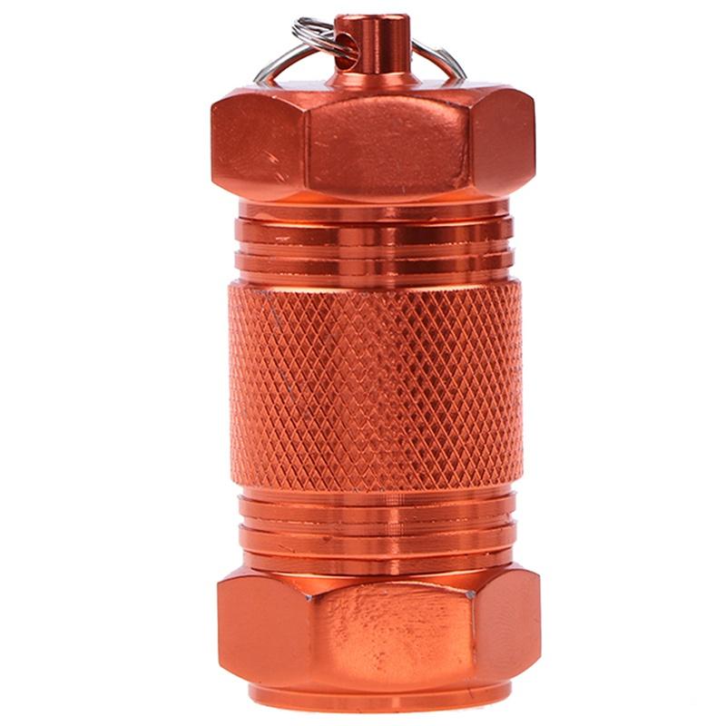 Waterproof Seal Tank Aluminum Capsule Container Drug Organizer Pocket Pill Cases for Outdoor Emergency Medicine Storage Bottles