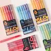6 Colors Gel Pens Set Acrylic Painting Handbook Marker 1 Set Fine Tip Smooth Writing For School Art Office