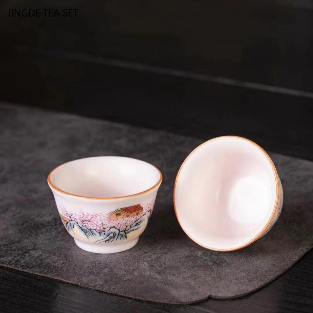 180ml Ru Kiln Ceramic Dezhong Teapot Chinese Style Pink Tea Set Ball Hole Filter Tea Infuser Household Beauty Porcelain Tea Pot