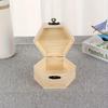 Wooden Hexagonal Jewelry Storage Box, Desktop Organizer for Rings, Necklaces & Small Accessories, Portable Design