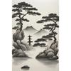 Pósteres Minimalistas Zen Japandi Impresiones de Arte Japonés con Tinta sobre Papel Pintura en Lienzo Imágenes de Arte de Pared Decoración Moderna de Moda para el Hogar