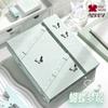 Butterfly Kpop Photo Card Collect Book A5 Large Magnetic 6-Ring Binder,Soft-Touch 3-Inch Organizer for Collectors Polaroid