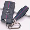 Honeycomb Car Key Cover for Chery Tiggo 2 Tiggo 3X Tiggo 4 Tiggo 5X Tiggo 7 Pro Tiggo with Keychain Honeycomb Texture Racing Stripe Key Fob Protector