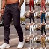 Pánská móda Personalizované ležérní jednobarevné knoflíkové sportovní kalhoty s více kapsami