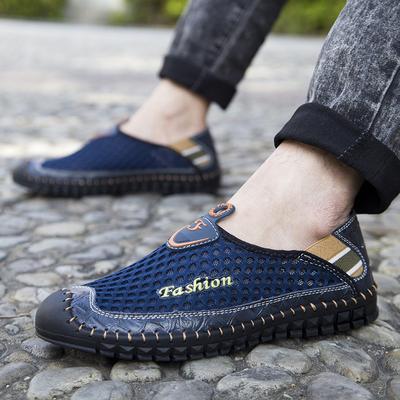 Summer Breathable Mesh Men Shoes Lightweight Sneakers Men Fashion Casual Male Shoes  Designer Loafers 