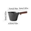 Wood Handle Espresso Measuring Cup 304 Stainless Steel Small Milk Pitcher  Kitchen Accessories