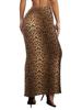 2024 Autumn/Winter Leopard Print Bodycon Mermaid Skirt