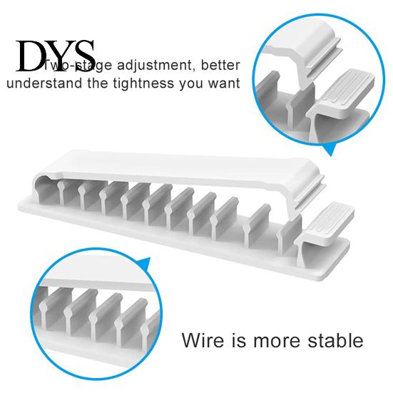 Cable Management Organizers Self Adhesive Wall Mounted Saving Space Cord Manage Multipurpose Wire Clamps for Home Clips