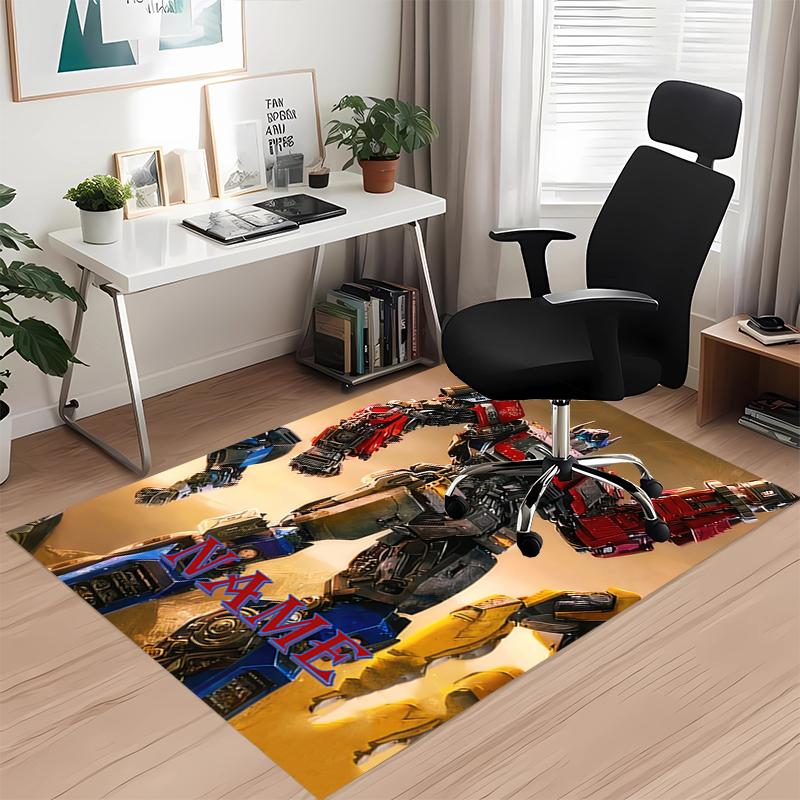 Custom Name Transformers Printed Carpet, for Office Chair Living Room Bedroom Kitchen Room Decor Gifts.