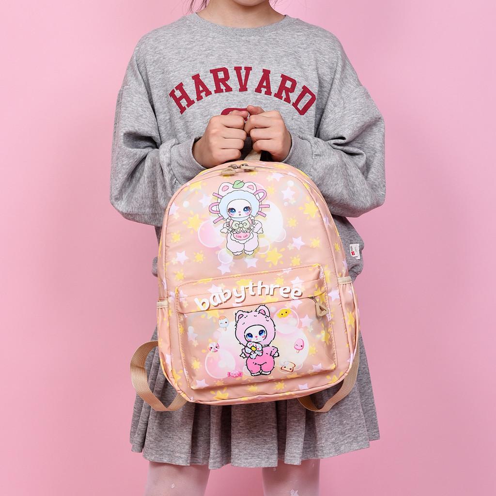 Head Rabbit Bear Cover Girl Printed Cartoon Animal Pattern Backpack Children