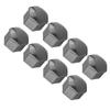 17mm Wheel Screw Cover Caps Set of 20 (16 Protectors + 4 Security-Style Locks) - Gray Replacement for Missing Lug Nut Covers, Fits Compatible Wheels,