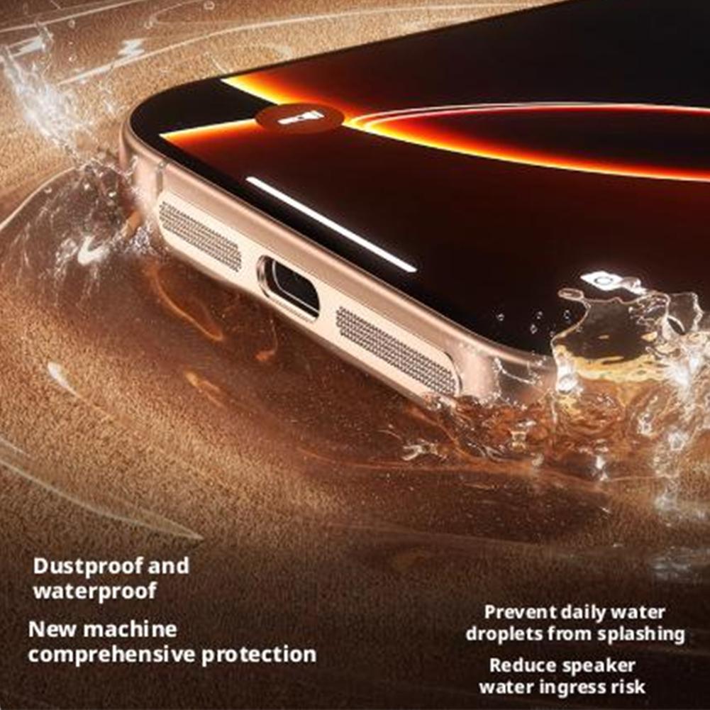 2Pcs Metal Dustproof Net Sticker For iPhone 17 Air 17 Pro Max Easy Install Earpiece Speaker Hole Anti-dust Mesh Protection Cap