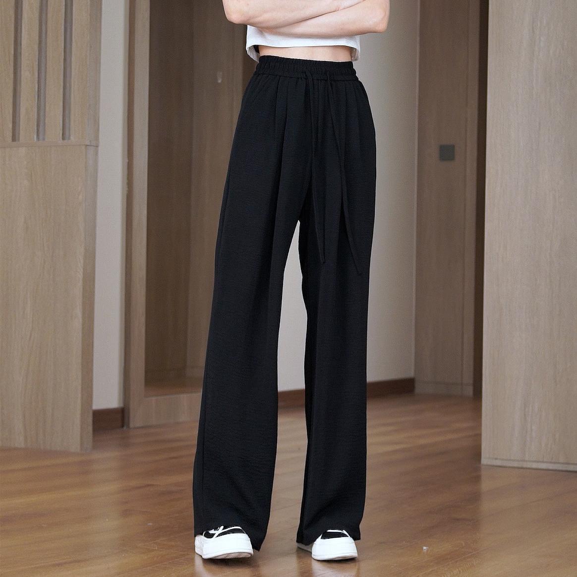 

Women s Summer Wide-Leg Modal Pants: Loose, Slimming, Lightweight, Floor-Length, Sun Protection, Casual Style S (80-95 lbs)
