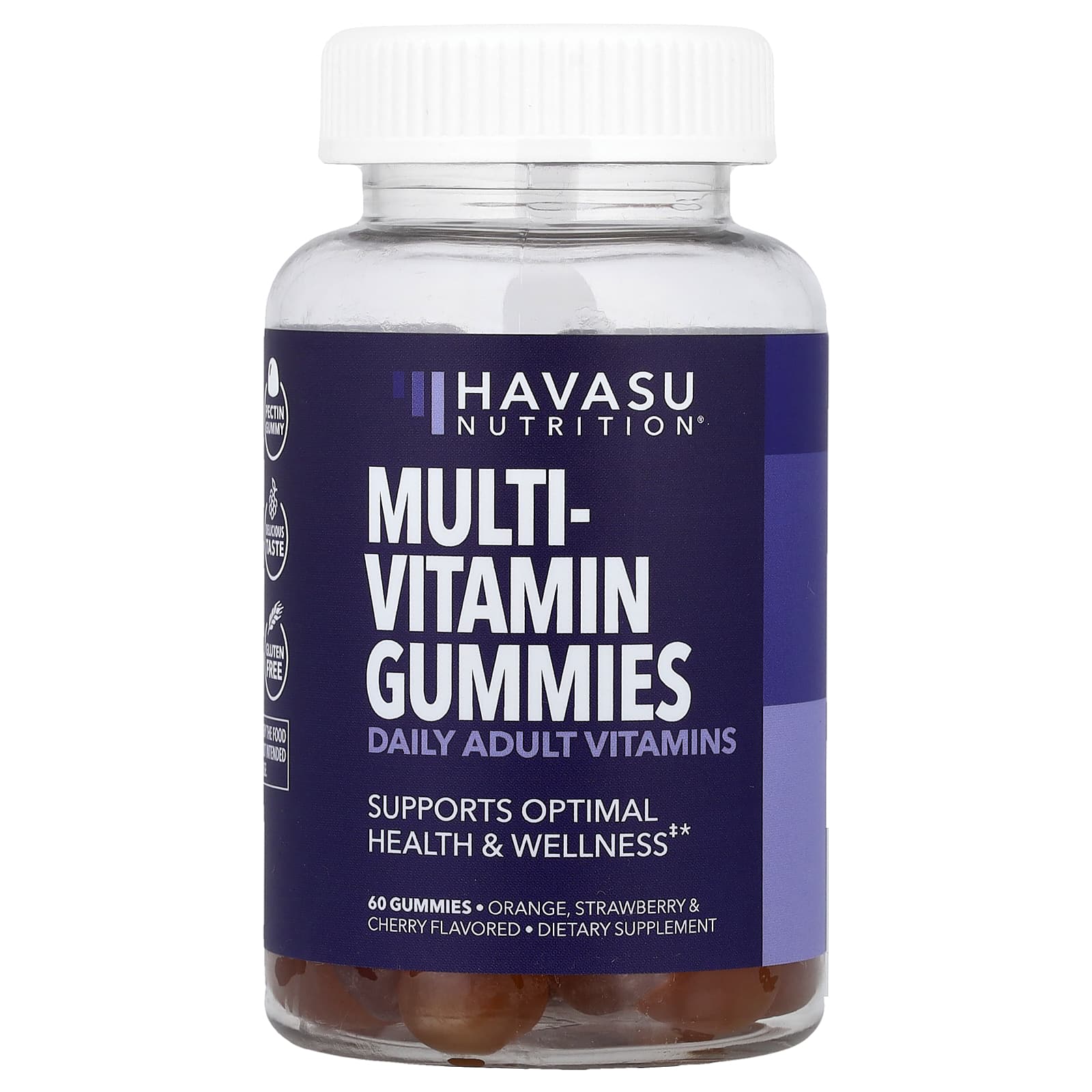 

Multivitamin Gummies, Orange, Strawberry & Cherry, 60 Gummies