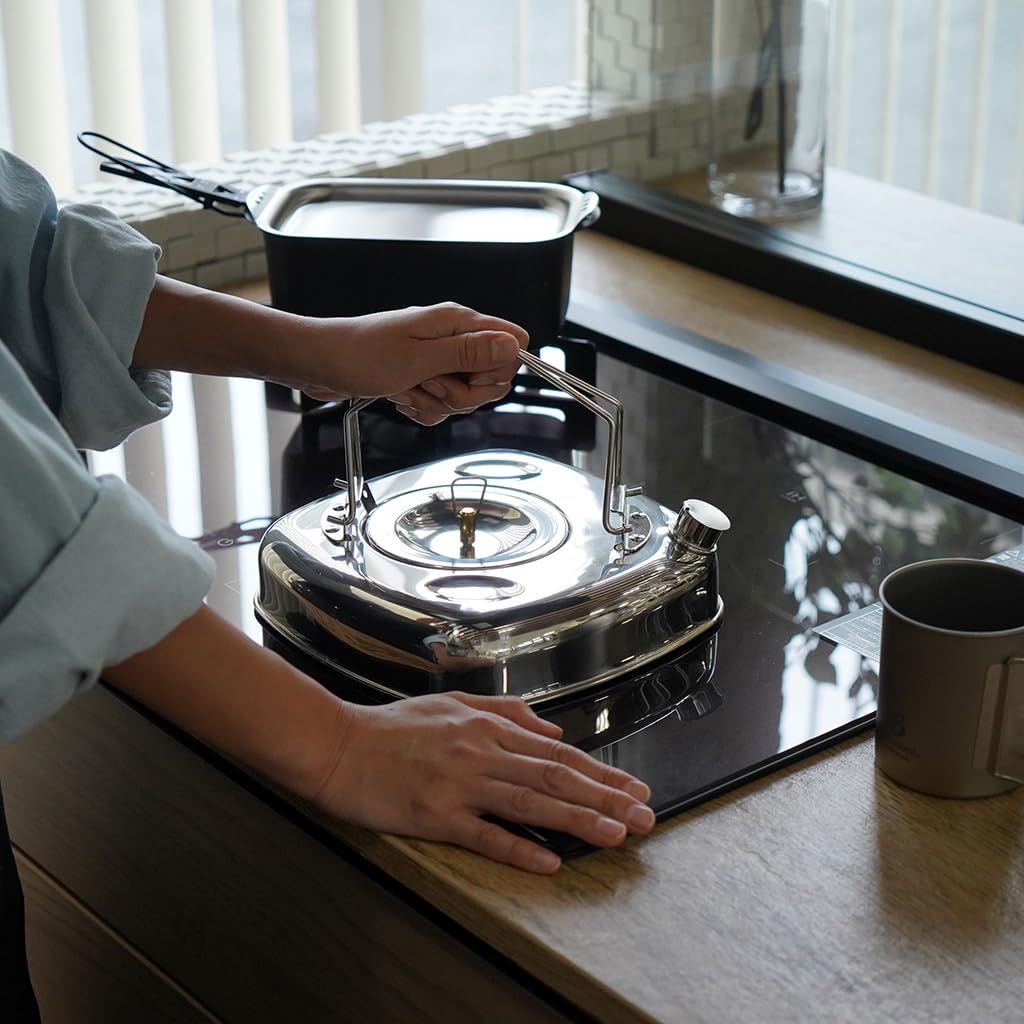 Belmont Kettle Fire Square Kettle Made in Japan BM-293 1.6L Tsubame-Sanjo