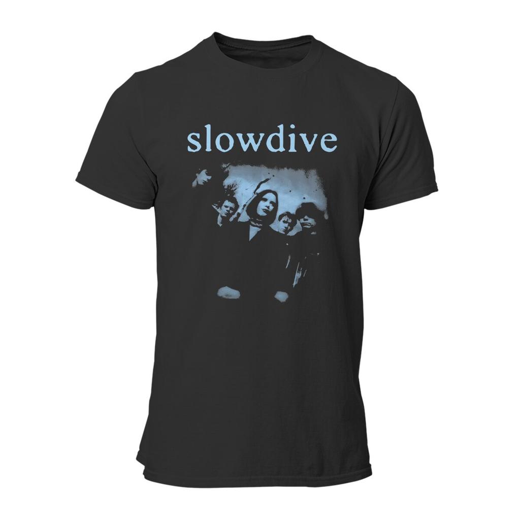 Herren Slowdive T-Shirt Tour 90er Baumwollkleidung Neuheit Kurzarm Rundhals T-Shirts Sommer T-Shirts
