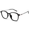 Mocha Brown Plain Artifact Square Round Frame Glasses Women'S Anti-Blue Flat Light Mirror Tide And Thin Can Be Matched With Myopia Frame