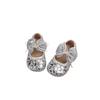 Girls' Sequin Bow Princess Shoes: 2026 Spring/Autumn, Non-Slip, Thin Sole Flats for Little Girls