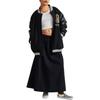 Vans Baseball Collar Single-Breasted Loose Long Sleeve Jacket Unisex Jackets Black VN000MDK-BLK