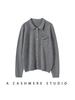 Chic Age-Reducing Gold Button Knit Cardigan with Pockets - Women's Autumn Solid Color Versatile Outerwear Top