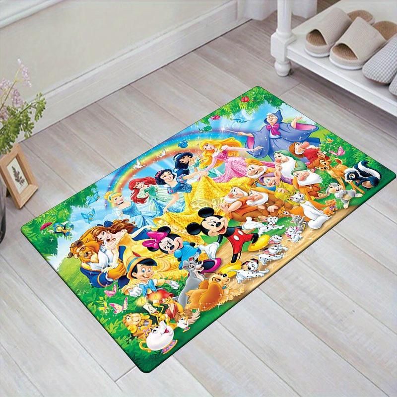 

1 шт. Ковер с рисунком Микки Мауса и Минни от Disney, Ковер для зоны, Нескользящий ковер, Ручная стирка, Коврик для пола, Подходит для гостиной, спальни, домашнего декора 60cm by 90cm